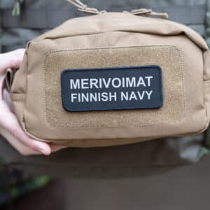 Merivoimat Finnish Navy Velcromerkki Musta